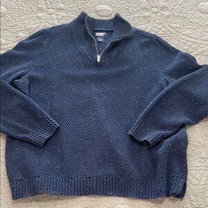 Lands' End Navy sweater L (14-16)